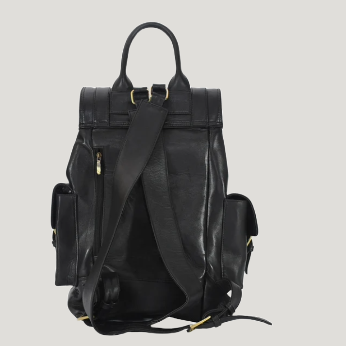 Elzoro Black Manhattan Backpack