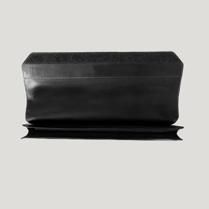 Elzoro Black Executive Leather Laptop Sleeve