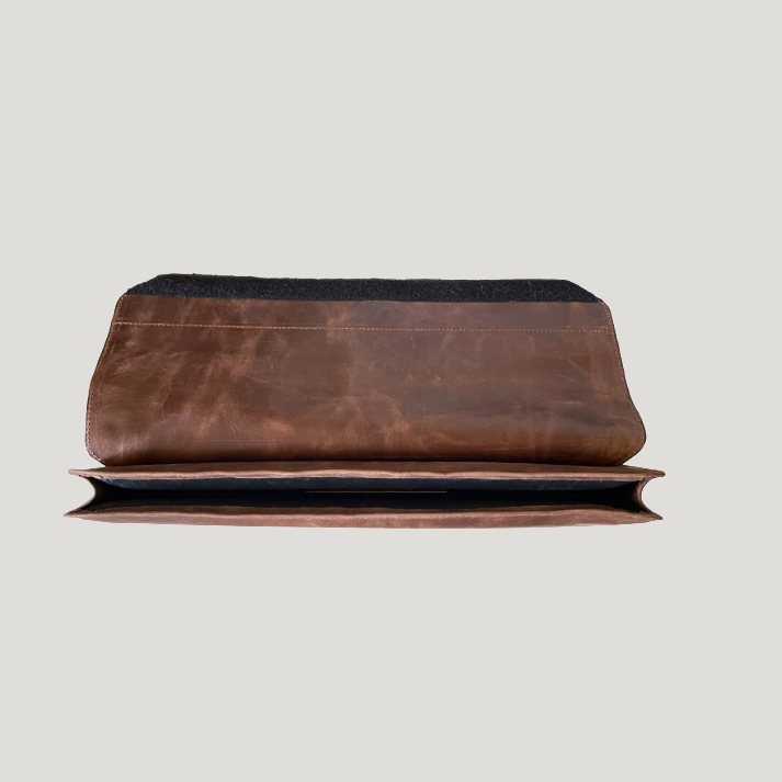 Elzoro Crazy Brown Executive Laptop Sleeve